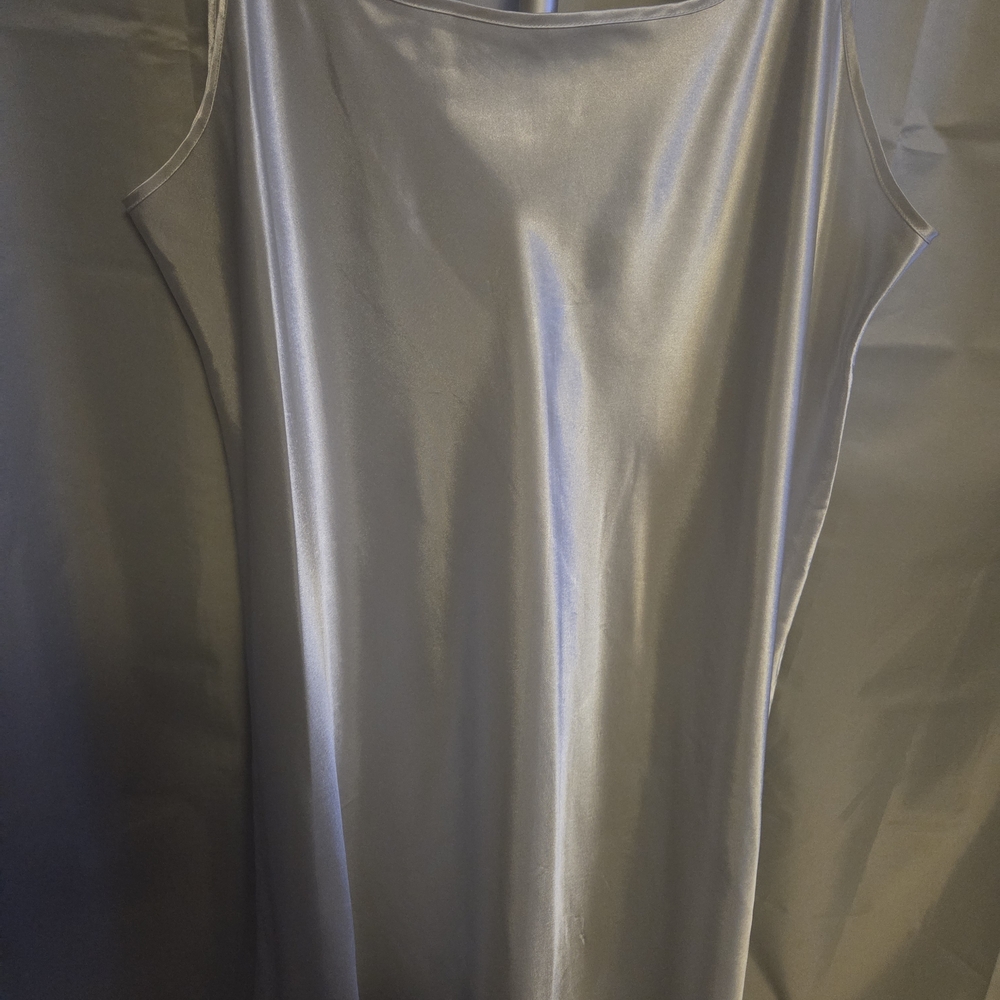 Vintage Delicate Moments Intimates Plus 1X Satin Slip Dress  White Y2K Lingerie - Picture 5 of 8